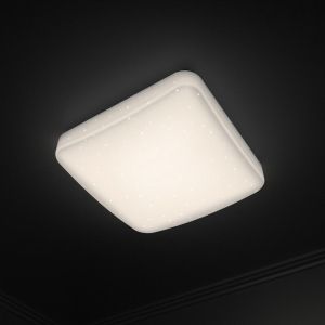 Hama "Glitter" WLAN LED Ceiling Light, Voice/App Control, Dimmable, 27 x 27 cm