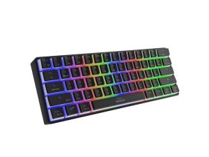 Keyboard Genesis Mechanical Gaming Keyboard Thor 660 Wireless RGB Backlight BLACK GATERON BROWN