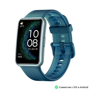 Huawei Watch Fit Ediție Specială Forest Green, 1,64” AMOLED, 456 x 280, 5ATM, 2,4 GHz, BT 5.0, BLE, 180 mAh