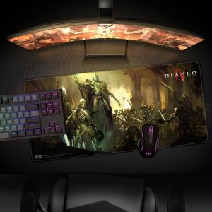 Gaming mousepad Diablo IV - Skeleton King, XL