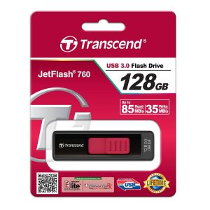 Memorie Transcend 128 GB JETFLASH 760, USB 3.0 (roșu)