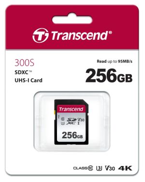 Memory Transcend 256GB SD Card UHS-I U3