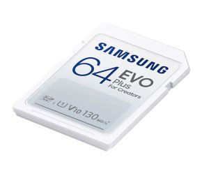 Memory Samsung 64GB SD Card EVO Plus, Class10, Transfer Speed up to 130MB/s
