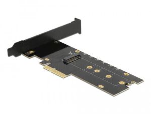 Card de expansiune slot Delock, PCI Express x4 la 1 x internă NVMe M.2 Key M, LED RGB, Low Profile