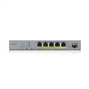 Switch ZyXEL GS1350-6HP, 6 Port managed CCTV PoE switch, long range, 60W, 802.3BT