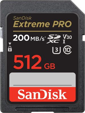Memory card  SANDISK Extreme PRO SDHC, 512GB