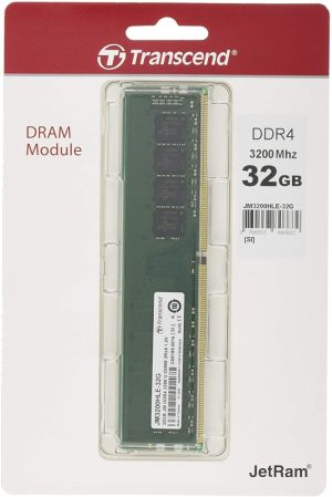 Памет Transcend 32GB JM DDR4 3200Mhz U-DIMM 2Rx8 2Gx8 CL22 1.2V