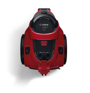 Vacuum cleaner Bosch BGC05AAA2, Vacuum Cleaner, 700 W, Bagless type, 1.5 L, 78 dB(A), Energy efficiency class A, chili red/black