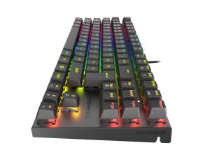 Keyboard Genesis Mechanical Gaming Keyboard Thor 303 TKL RGB Backlight Red Switch US Layout Black