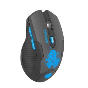 Mouse Fury Mouse de gaming fără fir, Stalker 2000 DPI, negru-albastru