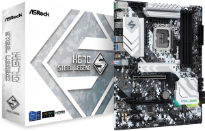 Motherboard ASRock H670 Steel Legend, LGA1700, DDR4, ATX
