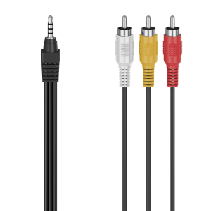 Hama Audio/Video Cable, 4-pin 3.5 mm Jack Plug - 3 RCA Plugs, 1.5 m