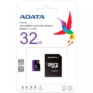 Памет ADATA 32GB MicroSDHC UHS-I CLASS 10 (with adapter)