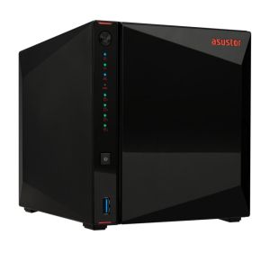 Network storage Asustor Nimbustor AS5404T, 4 Bay NAS, Quad-Core 2.0GHz CPU, Dual 2.5GbE Ports, 4GB SO-DIMM DDR4 (Max. 16GB), Four M.2 SSD Slots (Diskless), 3x USB 3.2 Gen 1 Type A , WOW (Wake on WAN), WOL, System Sleep Mode, AES-NI hardware encryption, Bl