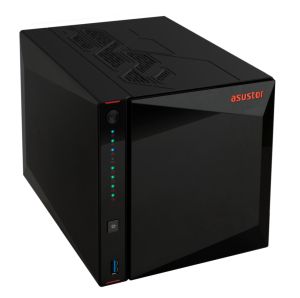Network storage Asustor Nimbustor AS5404T, 4 Bay NAS, Quad-Core 2.0GHz CPU, Dual 2.5GbE Ports, 4GB SO-DIMM DDR4 (Max. 16GB), Four M.2 SSD Slots (Diskless), 3x USB 3.2 Gen 1 Type A , WOW (Wake on WAN), WOL, System Sleep Mode, AES-NI hardware encryption, Bl