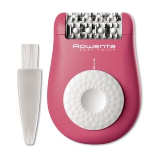 Epilator Rowenta EP1110F1, Easy Touch NEON Pink, compact, 2 viteze, perie de curățare, atașament pentru începători