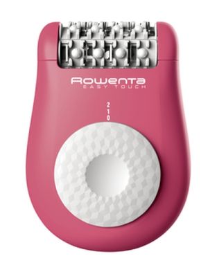 Epilator Rowenta EP1110F1, Easy Touch NEON Pink, compact, 2 speeds, cleaning brush, beginner attachment