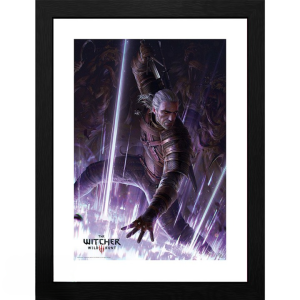 GBEYE THE WITCHER - Imprimare înrămată „Geralt” (30x40)