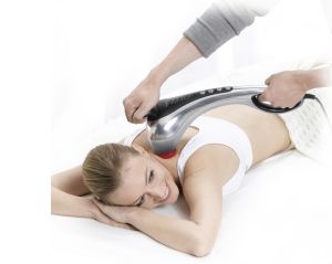 Масажор Beurer MG 100 infrared massager; sandblasted aluminium housing; Tapping massage, double-head massage; adjustable intensity; 4 massage programs, 2 attachments; display