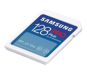 Memorie Samsung 128 GB SD Card PRO Plus, UHS-I, citire 180 MB/s - scriere 130 MB/s