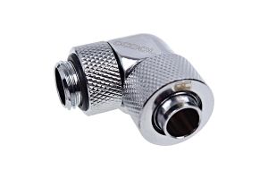 Alphacool Eiszapfen 13/10mm compression fitting 90° rotatable G1/4 - chrome