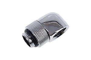 Alphacool Eiszapfen L-connector rotatable G1/4 outer thread to G1/4 inner thread - chrome