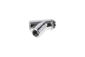 Alphacool Eiszapfen Y-connector 45° rotatable G1/4 outer thread to 2x G1/4 inner thread - chrome
