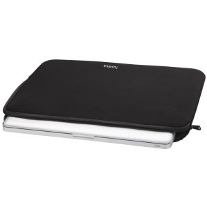 Husă HAMA pentru laptop din neopren, până la 40 cm (15,6"), neagră