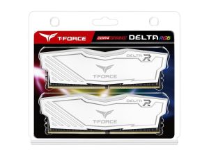 Memory Team Group T-Force Delta RGB White DDR4 - 32GB (2x16GB) 3600MHz CL18-22-22-42 1.35V