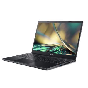 Laptop Acer Aspire 7 Performance, A715-76G-531Q, i5-12450H (până la 4,4 GHz, 12 MB), 15,6" FHD IPS, 8 GB DDR4 3200 (1 slot), 512 GB SSD NVMe, RTX 3050, 4 GB-Fi GDDR6 +BT5.2, FP, Cameră HD + Microfon, Iluminare de fundal KB, Fără OS, Negru