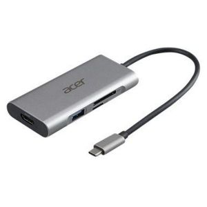 Stație de andocare dongle Acer 7in1 Type C: 1 x HDMI, 3 x USB3.2, 1 x SD/TF, 1 x PD
