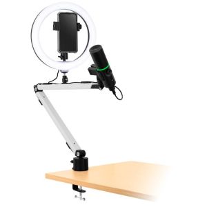 MOUNT ARM, Microphone Arm with Table Clamp - White