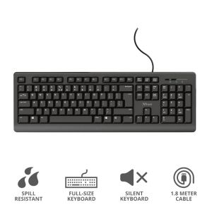 Tastatură TRUST Primo Keyboard BG layout