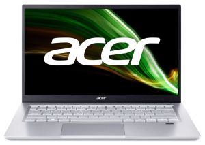 Laptop Acer Swift 3, SF314-43-R0W7, AMD Ryzen 7 5700U (1.8GHz up to 4.3GHz, 12MB) 14" IPS FHD ComfyView (1920x1080), 16GB DDR4, 512GB PCIe SSD, AMD Radeon, WiFi 6AX+BT, HD Cam, FPR, Silver, No OS