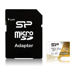 Card de memorie Silicon Power Superior Pro, 512 GB, microSDXC, clasa 10, Adaptor SD