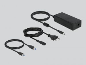 USB хъб Delock, 16 Ports + Switch, Висока скорост, Подсветка, Сив