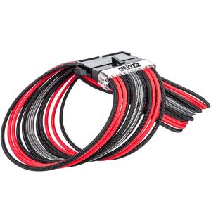 1stPlayer комплект удължителни кабели Custom Modding Cable Kit Black/Red/Gray - ATX24P, EPS, PCI-e - BRG-001