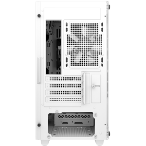 DeepCool CC360 ARGB WH, Turn Mid, Mini-ITX/Micro-ATX, 1xUSB3.0, 1xUSB2.0, 1xAudio, 3x120mm ventilatoare ARGB preinstalate, sticlă securizată, panou plasă, alb