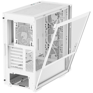 DeepCool CH560 WH, Mid Tower, Mini-ITX/Micro-ATX/ATX/E-ATX, 1xUSB3.0, 1xType-C, 1xAudio, 3x140mm + 1x120mm Pre-Installed ARGB Fans, Hybrid Tempered Glass And Mesh Side Panel, GPU Support Arm, Mesh Front Panel, White