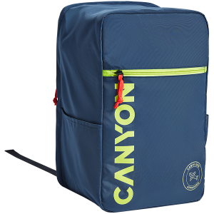 CANYON CSZ-02, cabin size backpack for 15.6'' laptop, polyester, navy