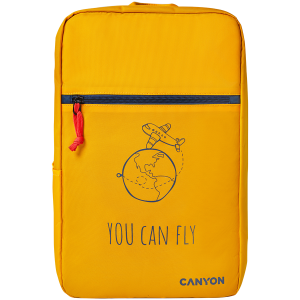 CANYON CSZ-03, cabin size backpack for 15.6'' laptop, polyester, yellow
