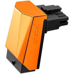 CableMod 12VHPWR 90 Degree Angled Adapter (Nvidia 4000 series) - Variant A - Orange