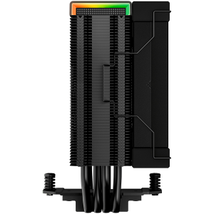 DeepCool AK400 Digital, CPU Air Cooler, 1x120mm FK120 PWM Fan, Digital Display, ARGB, TDP 220W, 4 Heatpipes, Black, Intel LGA1700/1200/115x, AMD AM5/AM4, 126×97×156 mm(L×W×H ), 3 Year Warranty