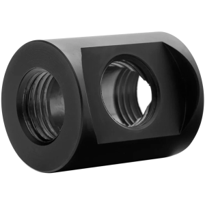 EK-Quantum Torque Splitter 3F T cylinder-shaped adapter fitting - Black