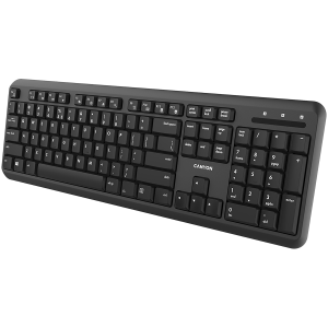 CANYON HKB-W20, Wireless keyboard with Silent switches, 105 keys, black, Size 442*142*17.5mm, 460g, BG layout