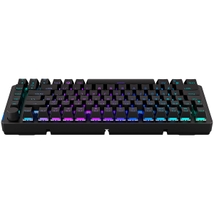 Endorfy Thock 75% Wireless Red Gaming Keyboard, Kailh Box Red Mechanical Switches, Double Shot PBT Keycaps, Volume Wheel, ARGB, Hot-swappable switches, Connections: BT/2.4GHz/USB, 2 Year Warranty
