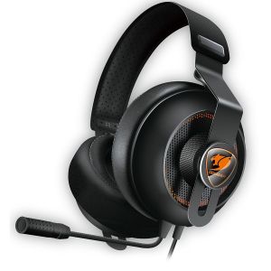 COUGAR Phontum Essential - Black, Stereo Gaming Headset, 40mm Driver, Extra Large Foam Ear Pad, Steel Headband, Noise Cancellation Microphone, Volume and Microphone Mute Controls​​