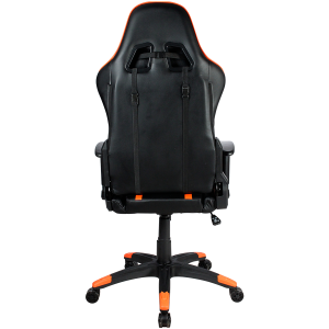 CANYON Fobos GS-3, Gaming chair, PU leather, Cold molded foam, Metal Frame, Top gun mechanism, 90-165 degree, 2D armrest, Class 4 gas lift, Nylon 5 Stars Base, 60mm PU caster, black+Orange.