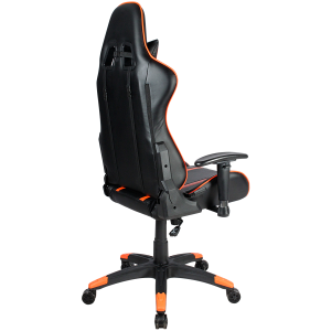 CANYON Fobos GS-3, Gaming chair, PU leather, Cold molded foam, Metal Frame, Top gun mechanism, 90-165 degree, 2D armrest, Class 4 gas lift, Nylon 5 Stars Base, 60mm PU caster, black+Orange.