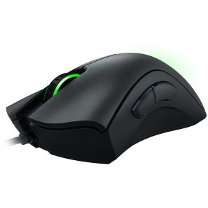 Razer DeathAdder Essential, Gaming Mouse, True 6,400 DPI optical sensor, Ergonomic Form Factor, Mechanical Mouse Switches with 10 million-click life cycle, 1000 Hz Ultrapolling, Single-color green lighting